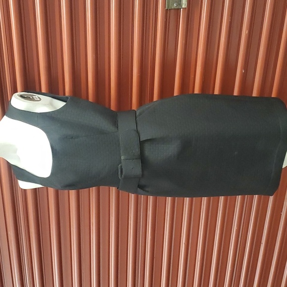 Unger Jet Black Cocktail Dress & Jacket Crop Blazer Size 10 - Picture 8 of 16